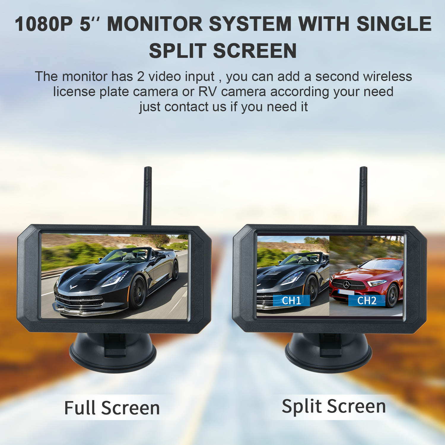 5 in Wireless Back up Monitor with 1 Camera (included) | Frontline ...